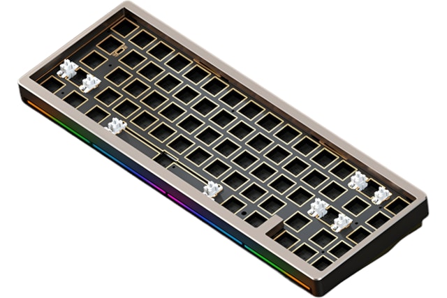 Weikav Nut65 Wireless 65% Barebones - Black Keyboard · Milktooth